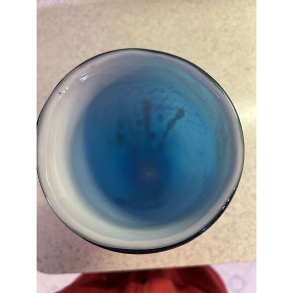 Hand Blown Art Glass Murano Millefiori Vase By Dino Marten - Picture 6 of 6